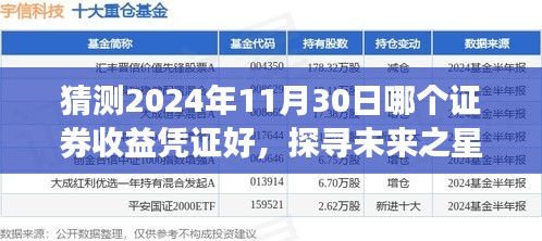 2024年證券收益憑證展望與解析，探尋未來之星，預(yù)測11月30日優(yōu)質(zhì)憑證