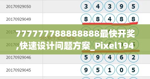 777777788888888最快開獎(jiǎng),快速設(shè)計(jì)問題方案_Pixel194.146-8