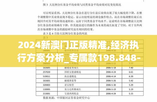 2024新澳門正版精準,經濟執行方案分析_專屬款198.848-6