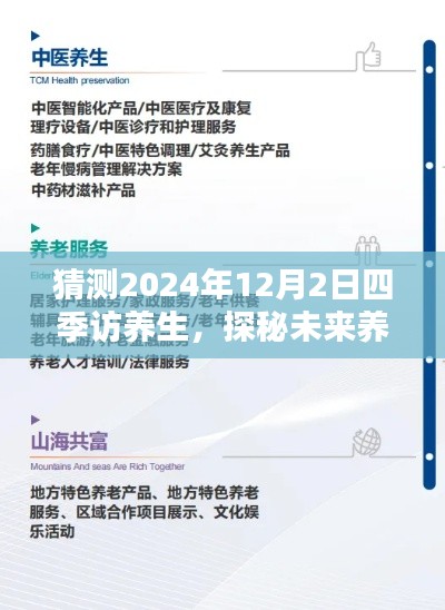 探秘未來養生科技，四季訪養生高科技產品全新升級體驗在2024年展望中揭曉