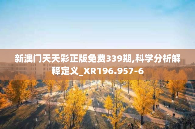 新澳門天天彩正版免費339期,科學分析解釋定義_XR196.957-6