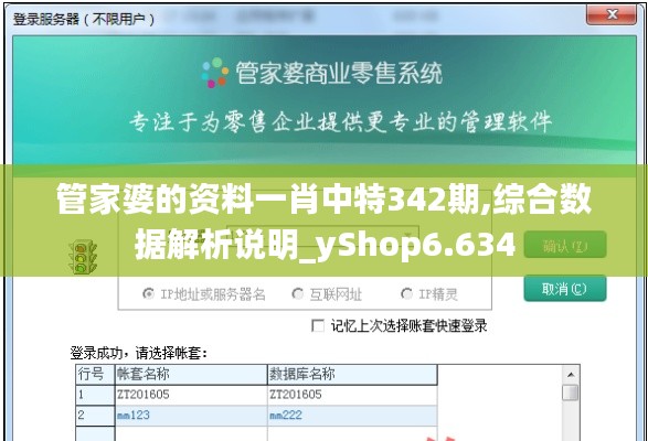 管家婆的資料一肖中特342期,綜合數據解析說明_yShop6.634