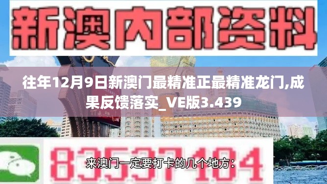 往年12月9日新澳門最精準正最精準龍門,成果反饋落實_VE版3.439