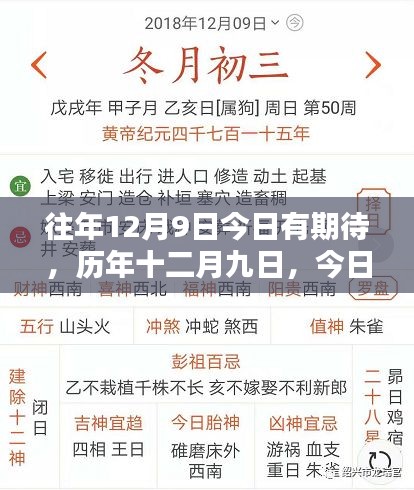 歷年十二月九日，探尋時間深度與未來期待的交織