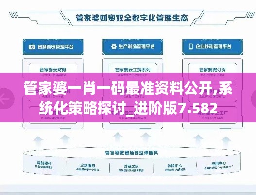 管家婆一肖一碼最準(zhǔn)資料公開(kāi),系統(tǒng)化策略探討_進(jìn)階版7.582