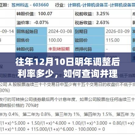 往年12月10日利率調整詳解，查詢與理解指南