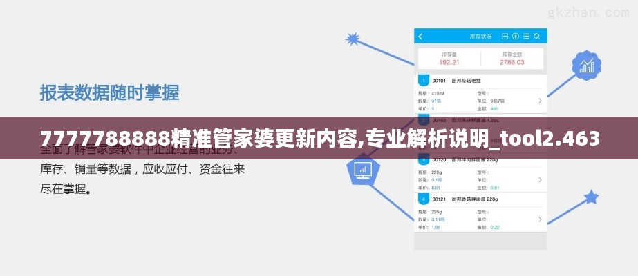 7777788888精準(zhǔn)管家婆更新內(nèi)容,專業(yè)解析說明_tool2.463