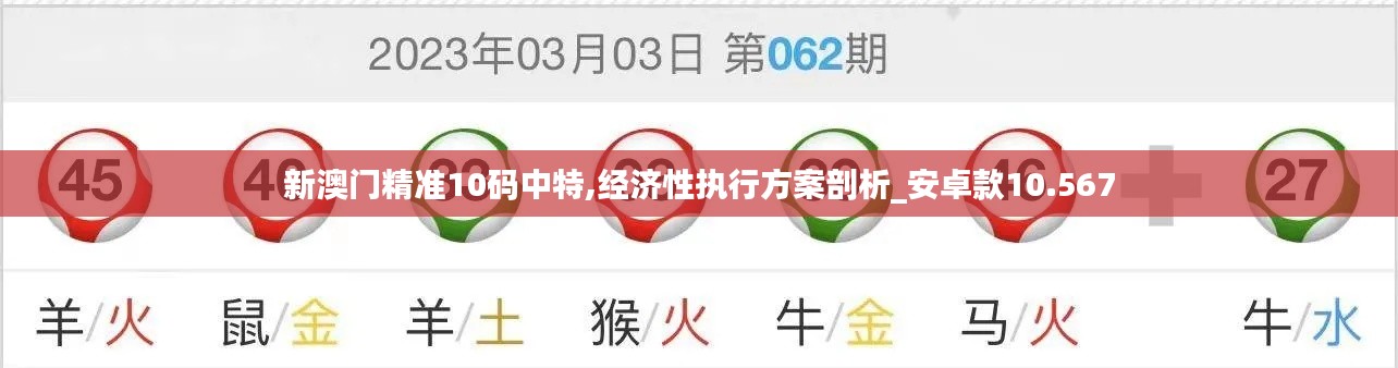 新澳門精準10碼中特,經濟性執行方案剖析_安卓款10.567