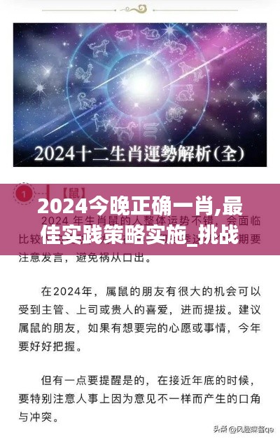 2024今晚正確一肖,最佳實踐策略實施_挑戰款9.511