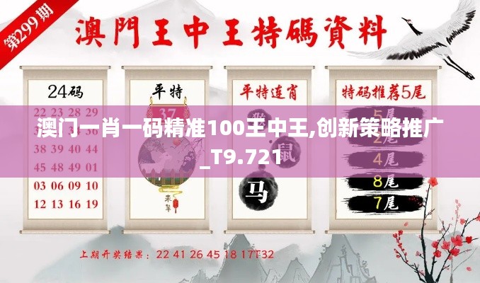 澳門一肖一碼精準100王中王,創新策略推廣_T9.721
