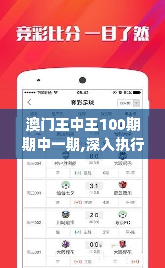 澳門王中王100期期中一期,深入執行數據應用_視頻版2.381