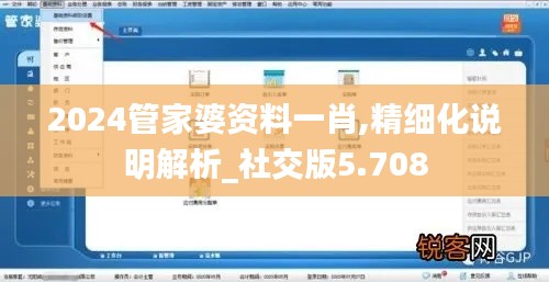 2024管家婆資料一肖,精細化說明解析_社交版5.708