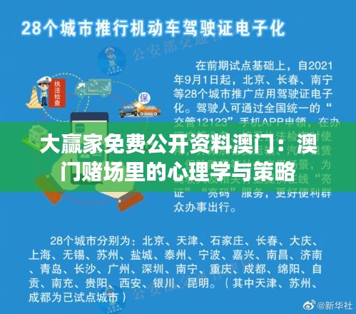 大贏家免費公開資料澳門：澳門賭場里的心理學與策略