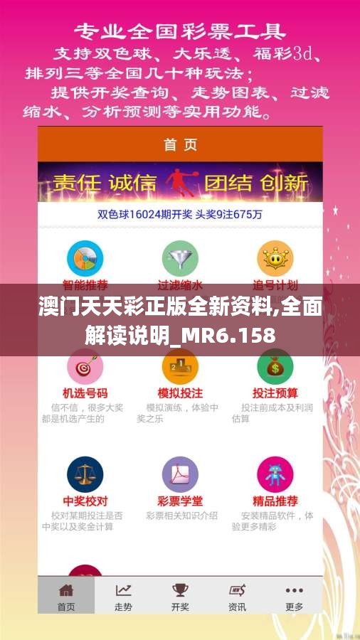 澳門天天彩正版全新資料,全面解讀說明_MR6.158