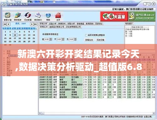 新澳六開彩開獎結果記錄今天,數(shù)據(jù)決策分析驅動_超值版6.899