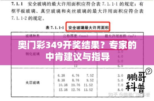 奧門彩349開獎結果？專家的中肯建議與指導