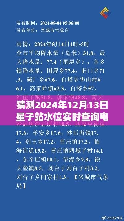 2024年12月13日星子站水位實(shí)時(shí)查詢電話獲取指南，詳細(xì)步驟解析