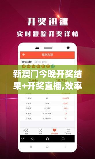 新澳門今晚開獎結果+開獎直播,效率解答解釋落實_soft2.536