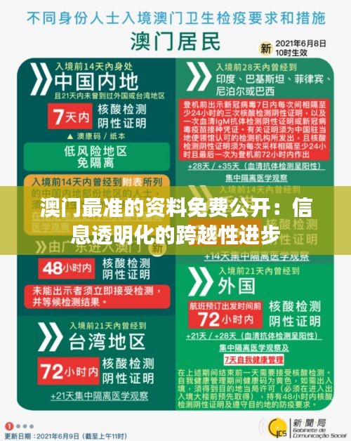 澳門最準的資料免費公開：信息透明化的跨越性進步