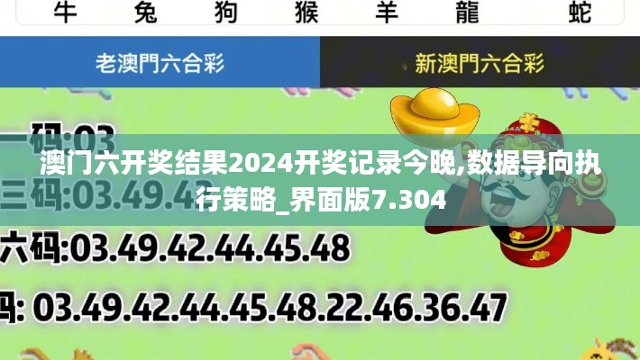 澳門六開(kāi)獎(jiǎng)結(jié)果2024開(kāi)獎(jiǎng)記錄今晚,數(shù)據(jù)導(dǎo)向執(zhí)行策略_界面版7.304
