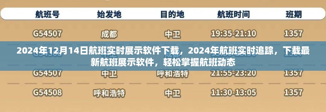 實時航班追蹤軟件下載，掌握航班動態，輕松出行