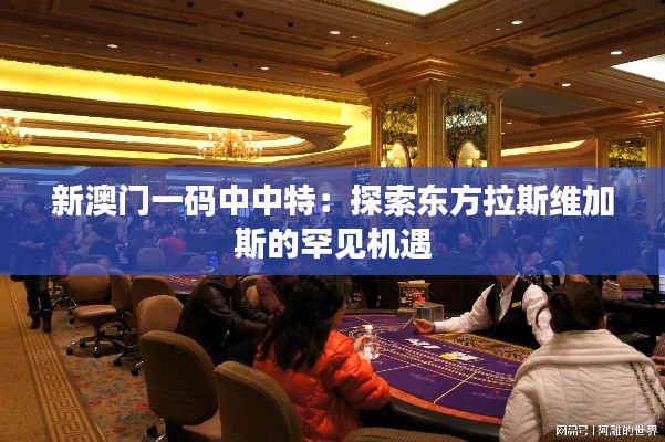 新澳門一碼中中特：探索東方拉斯維加斯的罕見機遇
