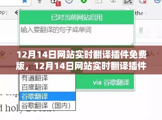 12月14日網(wǎng)站實(shí)時(shí)翻譯插件免費(fèi)版詳解與評(píng)測(cè)