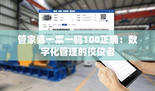 管家婆一票一碼100正確：數字化管理的佼佼者