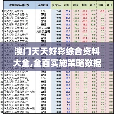 澳門天天好彩綜合資料大全,全面實施策略數據_T6.734