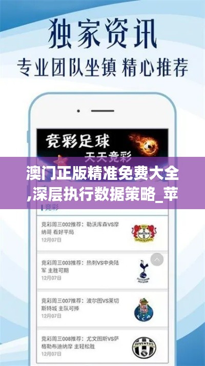 澳門正版精準免費大全,深層執行數據策略_蘋果版5.705