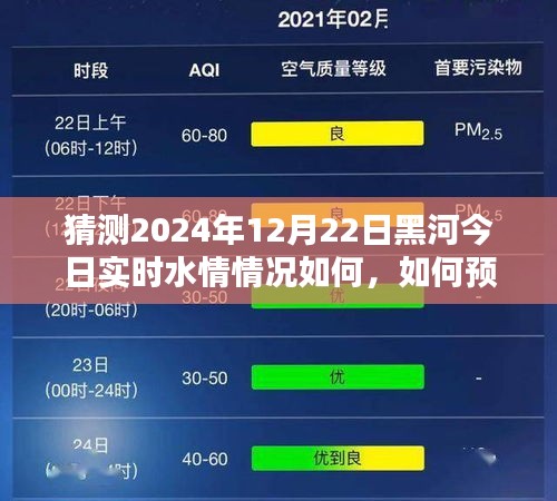 黑河今日實時水情預測與未來趨勢分析，初學者與進階用戶指南（猜測2024年12月22日水情）