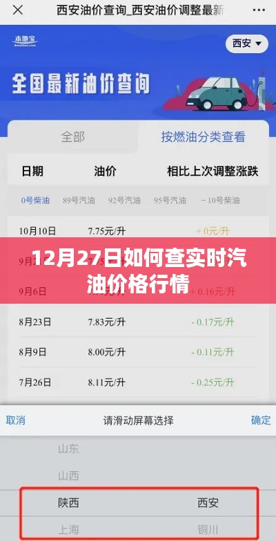12月27日實時汽油價格行情查詢指南