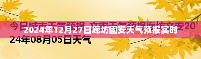 廊坊固安天氣預報實時更新（日期，2024年12月27日）
