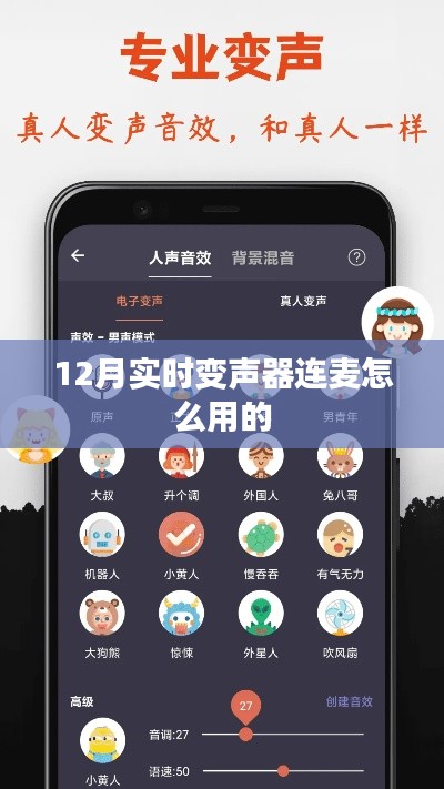 實時變聲器連麥使用指南，12月最新教程