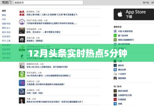 最新熱點聚焦，12月頭條實時新聞速遞