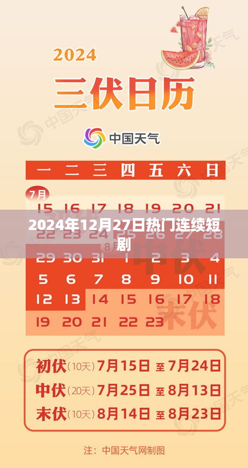 2024年年終熱門連續短劇盛宴