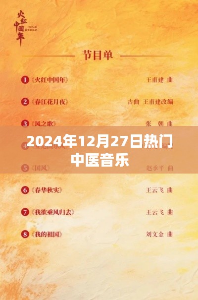 中醫音樂風潮，2024年熱門養生旋律