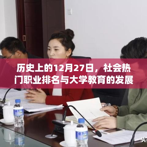 歷史上的大事件與大學教育及熱門職業排名的發展脈絡