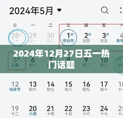 五一熱門話題前瞻，聚焦2024年12月27日