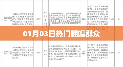 01月03日熱門(mén)翻唱盛宴