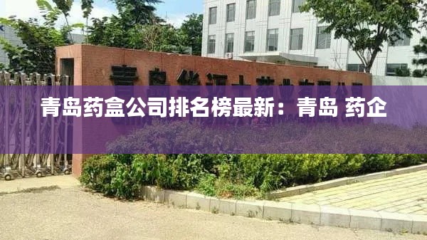 青島藥盒公司排名榜最新：青島 藥企 