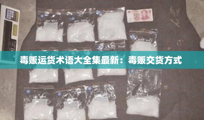 毒販運貨術語大全集最新：毒販交貨方式 