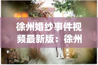 徐州婚紗事件視頻最新版：徐州婚紗批發市場在哪里 