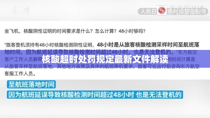 核酸超時處罰規定最新文件解讀