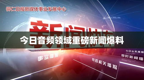 今日音頻領域重磅新聞爆料