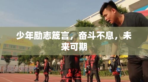 少年勵志箴言，奮斗不息，未來可期