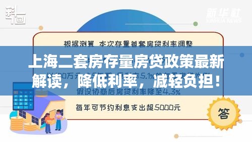 上海二套房存量房貸政策最新解讀，降低利率，減輕負擔！