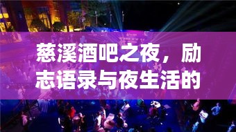 慈溪酒吧之夜，勵志語錄與夜生活的完美交響