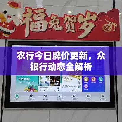 農(nóng)行今日牌價更新，眾銀行動態(tài)全解析
