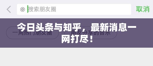 今日頭條與知乎，最新消息一網打盡！